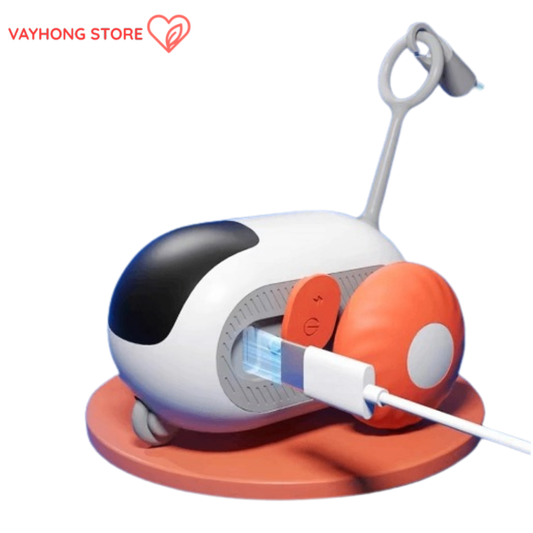 WhiskerZoom™ Smart Cat Toy Car – Auto-Rolling & Remote-Control Fun for Curious Cats