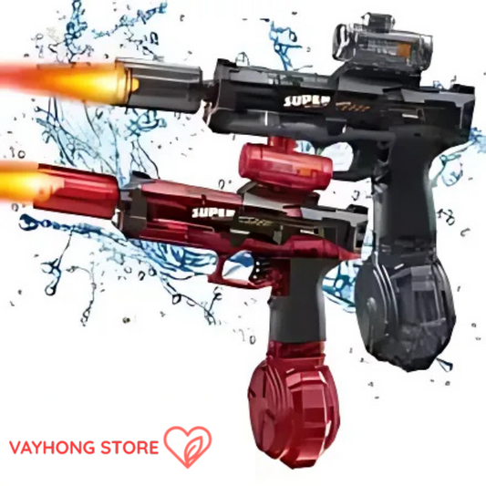 BlazeShot™ – Electric Water Gun with LED Light & Flame Effect