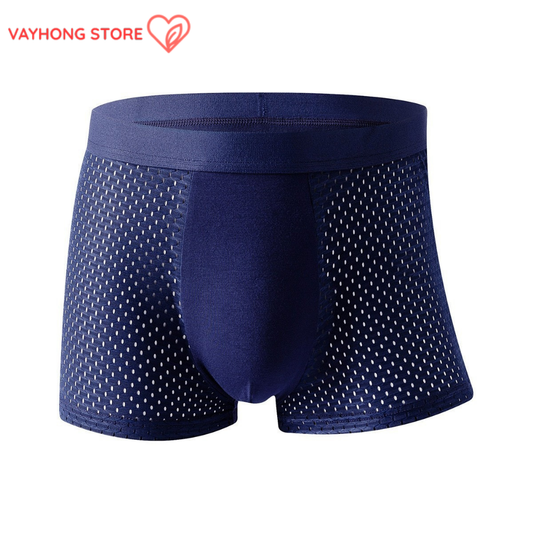 CoolMesh™ Men’s Breathable Boxers – Seamless, Ultra-Comfortable, Mid-Waist Underwear