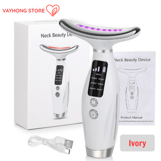GlowLift™ – Multi-Color Neck Firming Device with LED Therapy & Sonic Massage