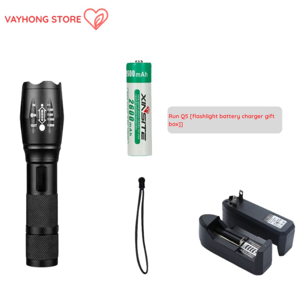 TrailBlaze™ Pro Flashlight – Multifunction Long-Range Outdoor White Laser Torch with Side Light