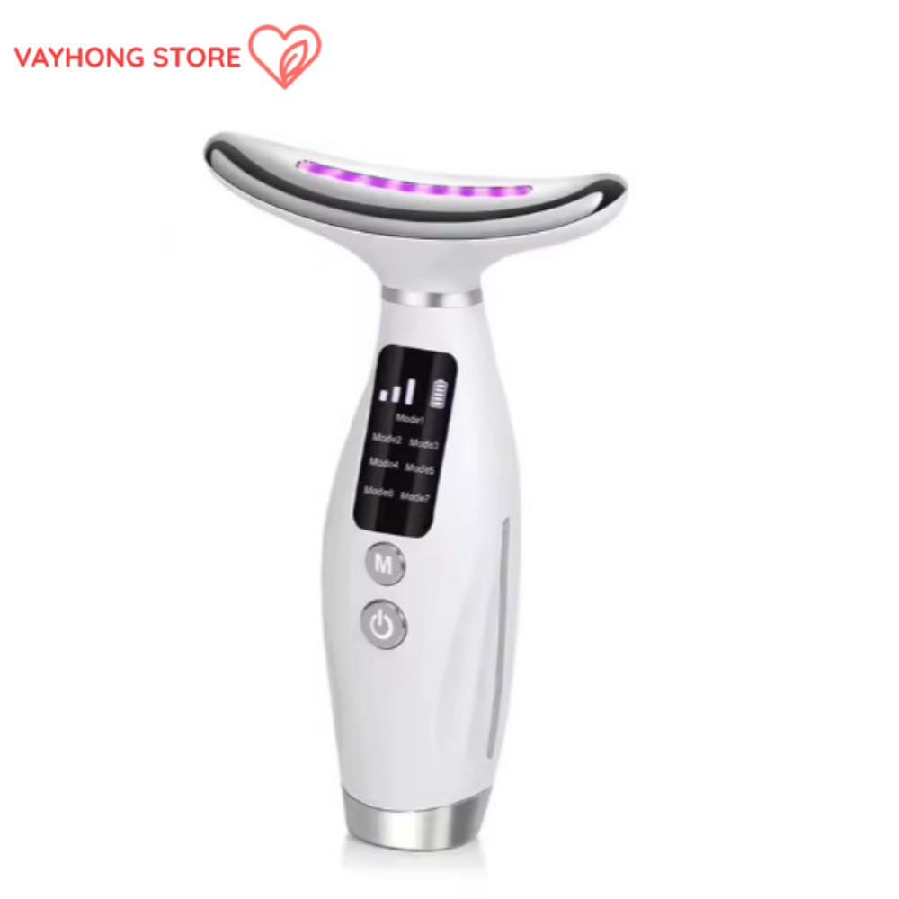 GlowLift™ – Multi-Color Neck Firming Device with LED Therapy & Sonic Massage