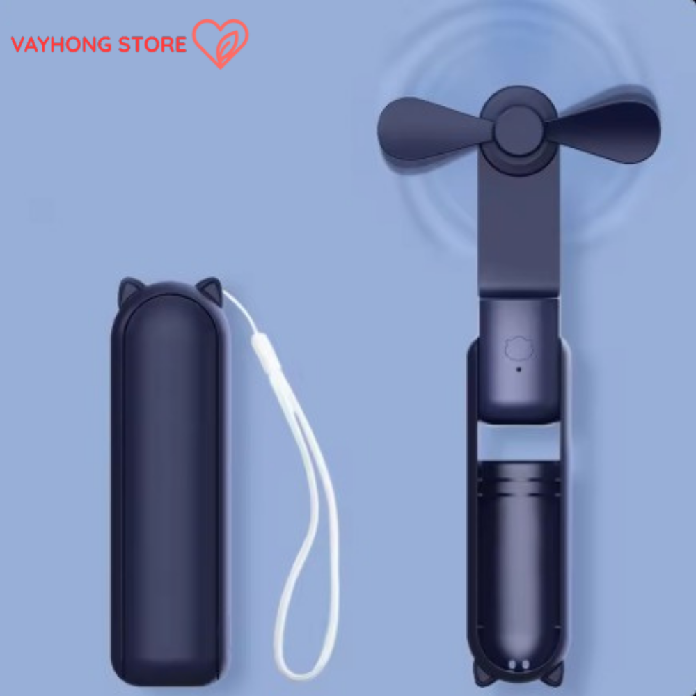 BreezeMate™ – USB Mini Fan + Power Bank Combo | Portable & Long Battery Life