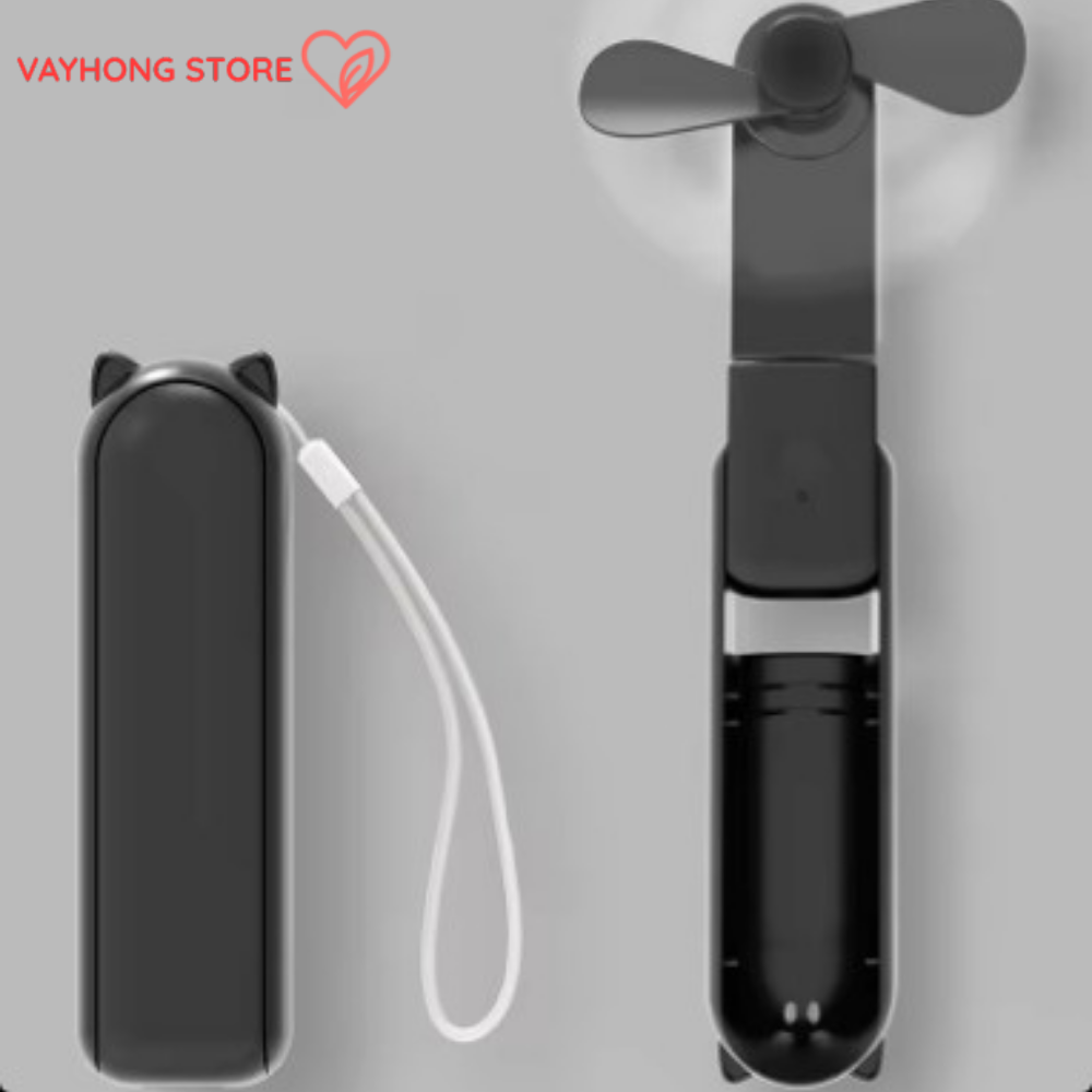 BreezeMate™ – USB Mini Fan + Power Bank Combo | Portable & Long Battery Life