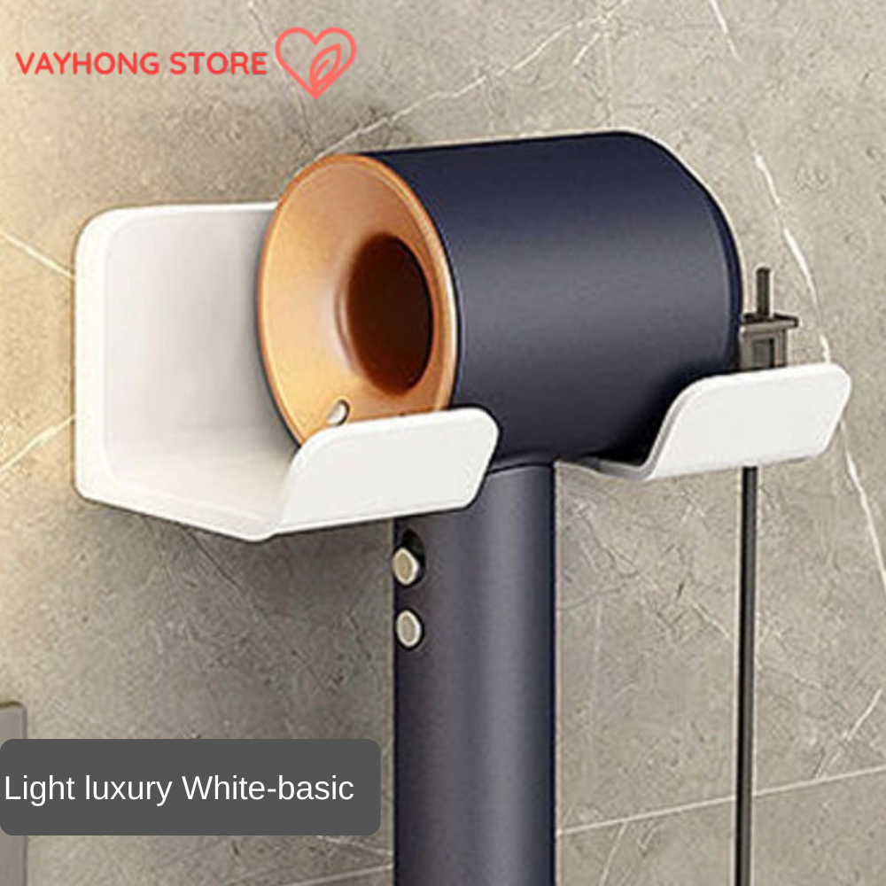 StickEase™ No-Drill Hair Dryer Rack – Multi-Functional Bathroom Organizer