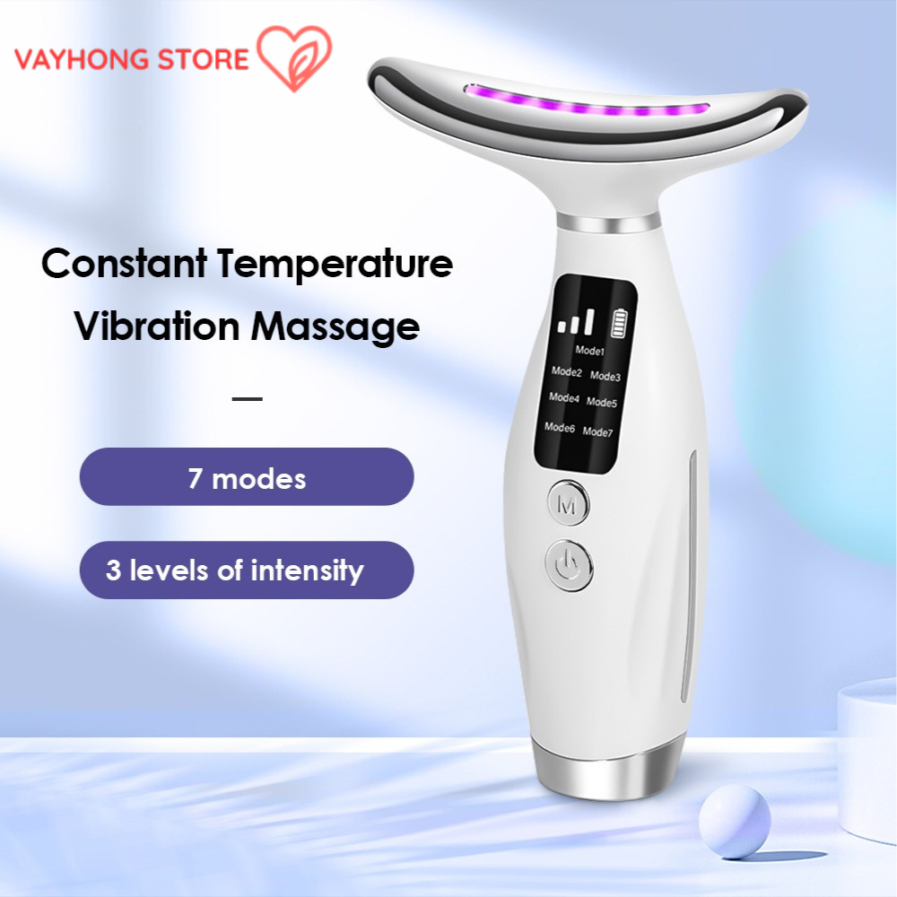 GlowLift™ – Multi-Color Neck Firming Device with LED Therapy & Sonic Massage