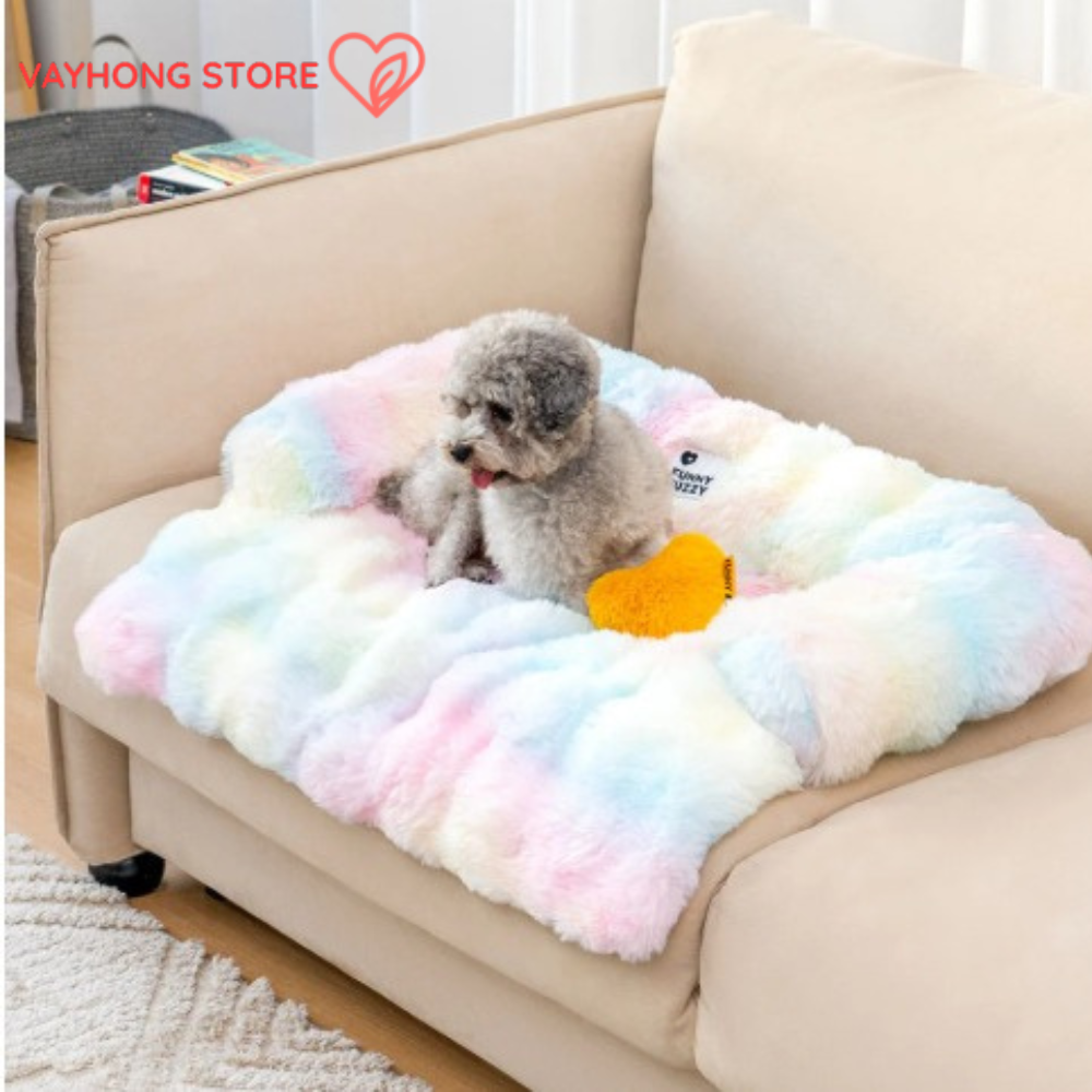 FluffyFuzz™ Calming Dog Sofa Mat – Cozy, Secure, and Sofa-Friendly
