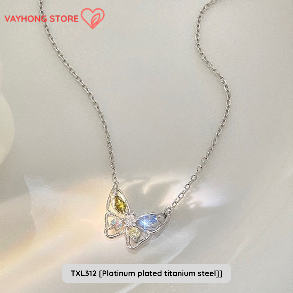 Elegantra™ – Titanium Steel Clavicle Necklace for Women | Fade-Free, High-End Elegance