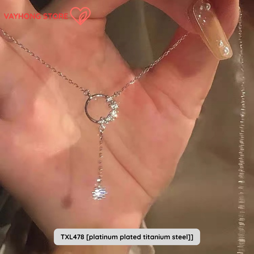 Elegantra™ – Titanium Steel Clavicle Necklace for Women | Fade-Free, High-End Elegance
