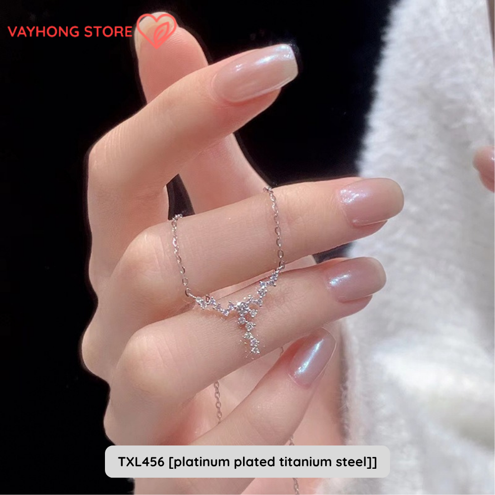 Elegantra™ – Titanium Steel Clavicle Necklace for Women | Fade-Free, High-End Elegance