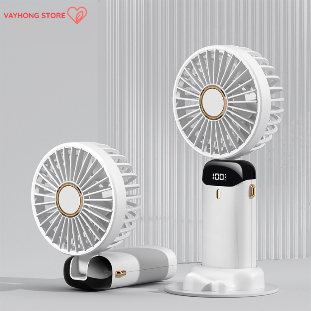 BreezeMate™ 5-Speed USB Mini Fan – Aromatherapy, Foldable, Long-Endurance Cooling