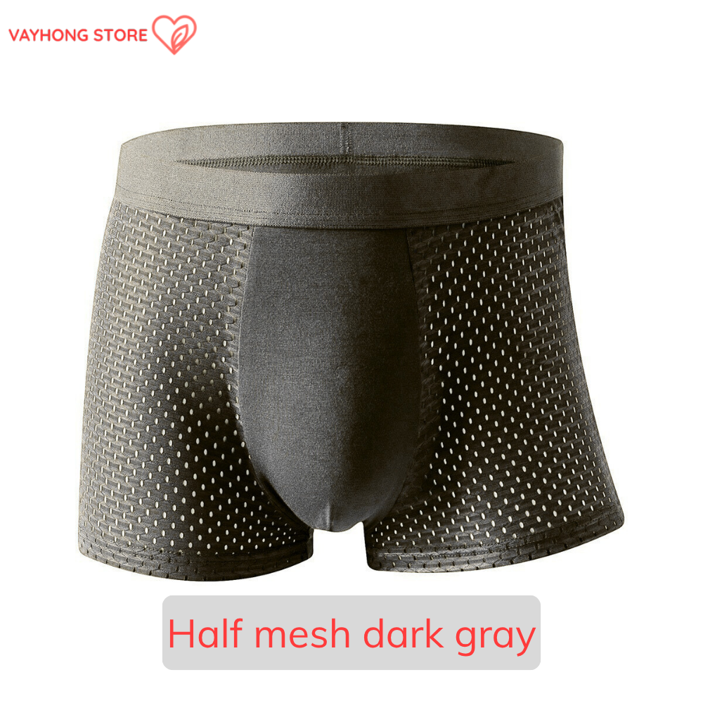 CoolMesh™ Men’s Breathable Boxers – Seamless, Ultra-Comfortable, Mid-Waist Underwear