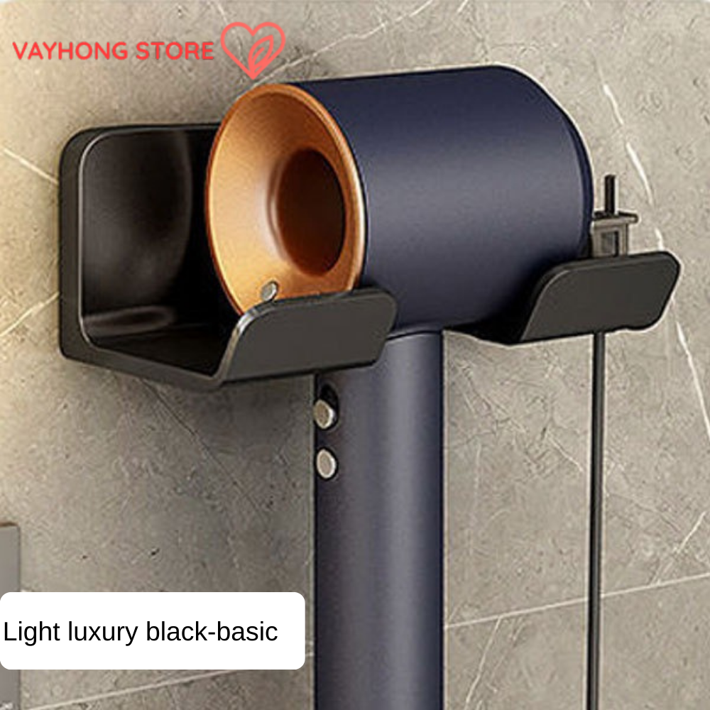 StickEase™ No-Drill Hair Dryer Rack – Multi-Functional Bathroom Organizer