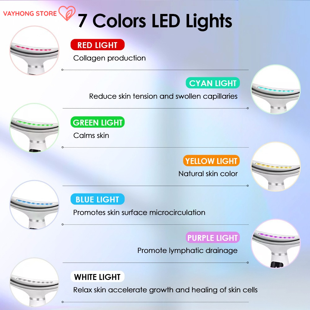 GlowLift™ – Multi-Color Neck Firming Device with LED Therapy & Sonic Massage