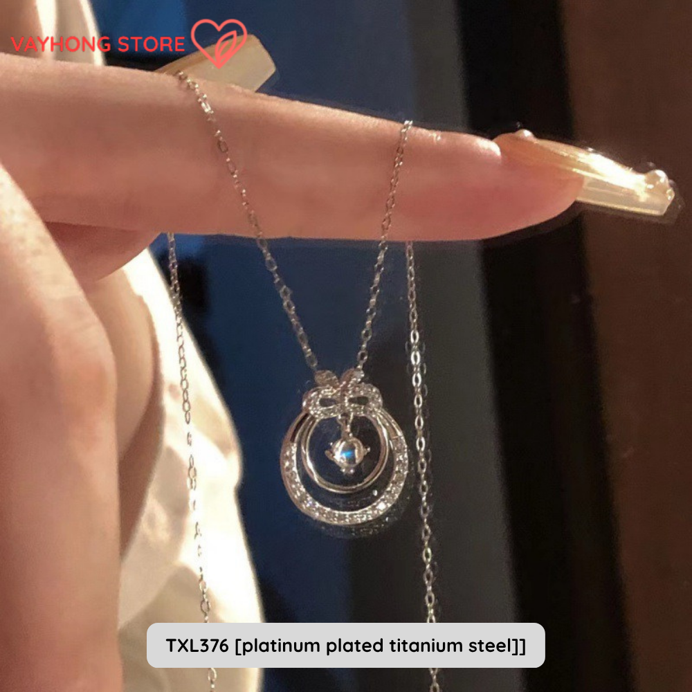 Elegantra™ – Titanium Steel Clavicle Necklace for Women | Fade-Free, High-End Elegance