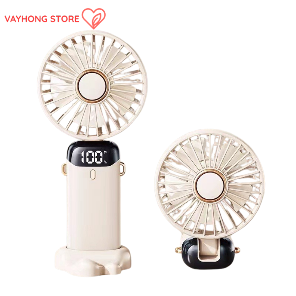 BreezeMate™ 5-Speed USB Mini Fan – Aromatherapy, Foldable, Long-Endurance Cooling