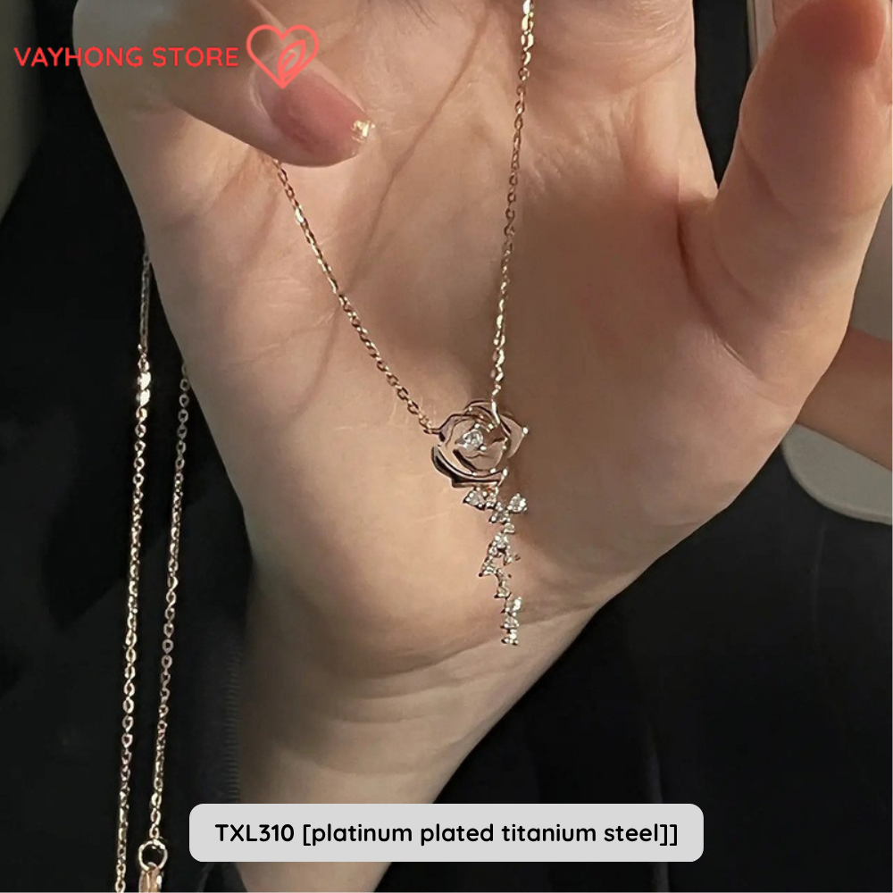 Elegantra™ – Titanium Steel Clavicle Necklace for Women | Fade-Free, High-End Elegance
