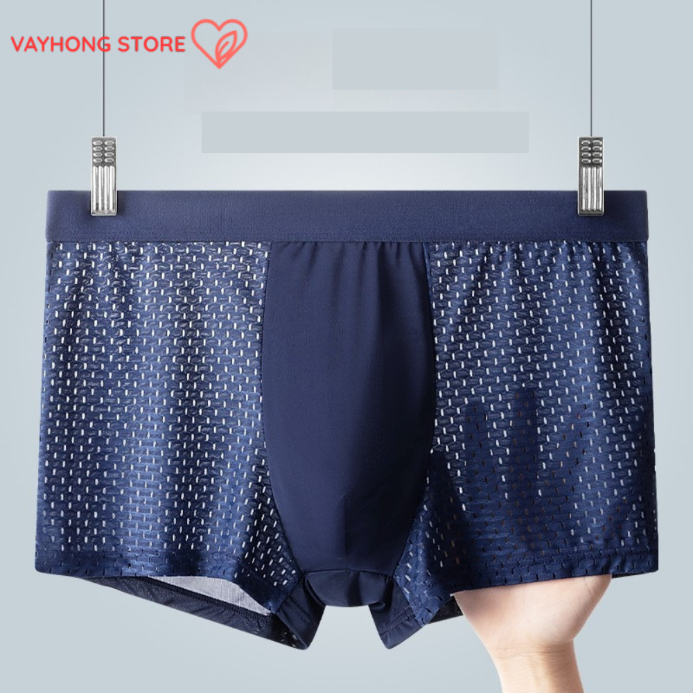 CoolMesh™ Men’s Breathable Boxers – Seamless, Ultra-Comfortable, Mid-Waist Underwear