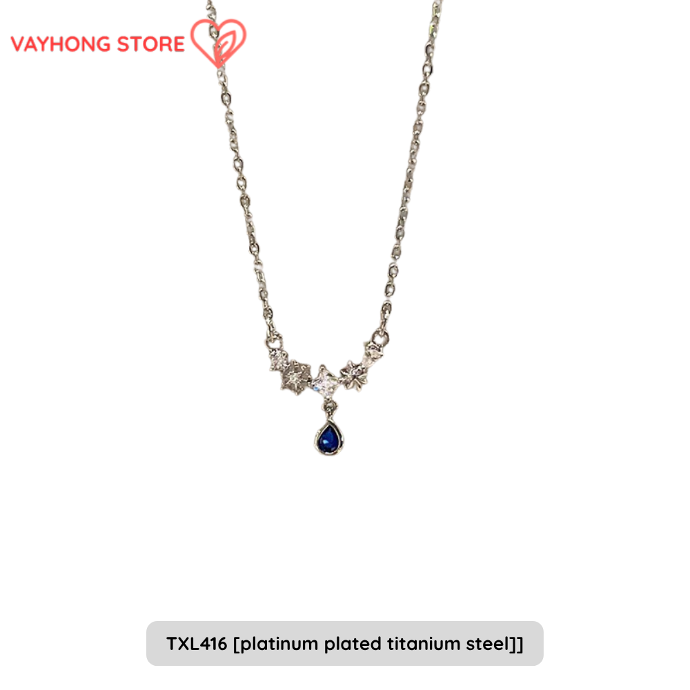 Elegantra™ – Titanium Steel Clavicle Necklace for Women | Fade-Free, High-End Elegance