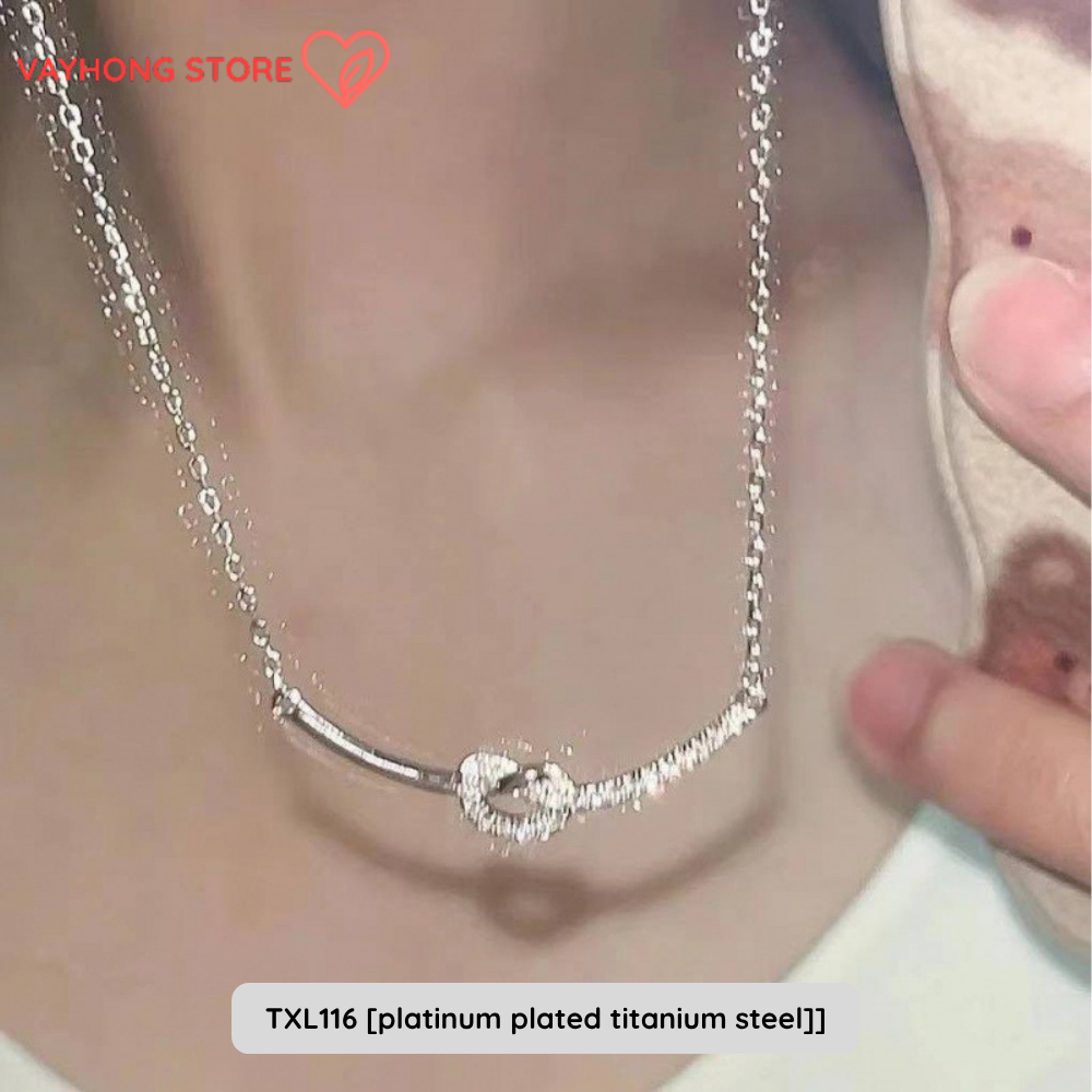 Elegantra™ – Titanium Steel Clavicle Necklace for Women | Fade-Free, High-End Elegance