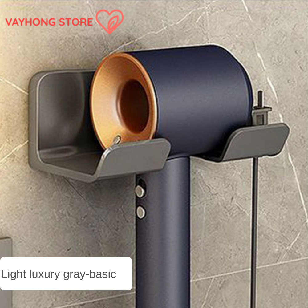 StickEase™ No-Drill Hair Dryer Rack – Multi-Functional Bathroom Organizer