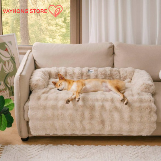 FluffyFuzz™ Calming Dog Sofa Mat – Cozy, Secure, and Sofa-Friendly