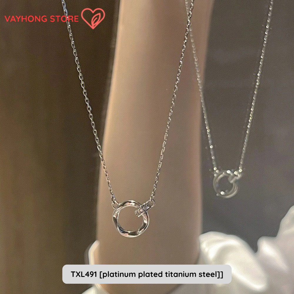Elegantra™ – Titanium Steel Clavicle Necklace for Women | Fade-Free, High-End Elegance