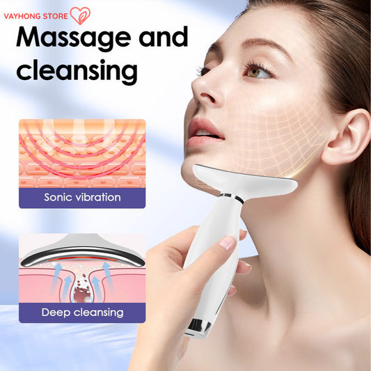 GlowLift™ – Multi-Color Neck Firming Device with LED Therapy & Sonic Massage