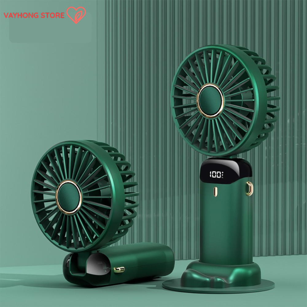 BreezeMate™ 5-Speed USB Mini Fan – Aromatherapy, Foldable, Long-Endurance Cooling
