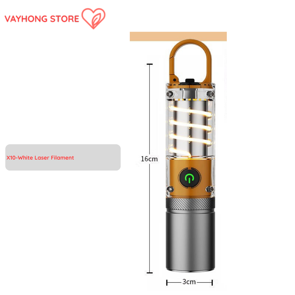 TrailBlaze™ Pro Flashlight – Multifunction Long-Range Outdoor White Laser Torch with Side Light