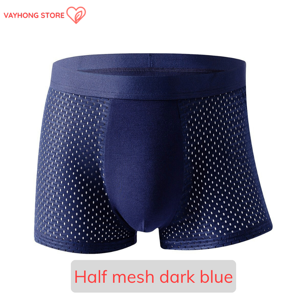 CoolMesh™ Men’s Breathable Boxers – Seamless, Ultra-Comfortable, Mid-Waist Underwear