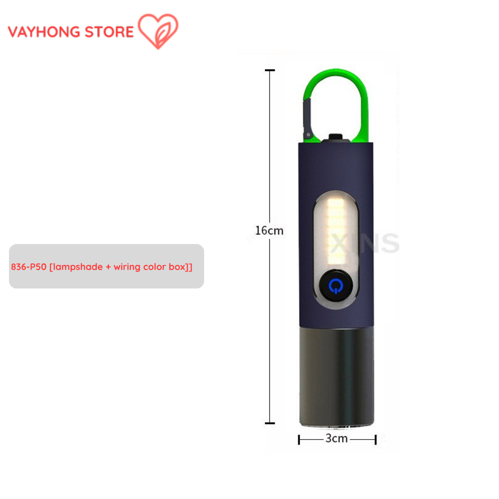 TrailBlaze™ Pro Flashlight – Multifunction Long-Range Outdoor White Laser Torch with Side Light