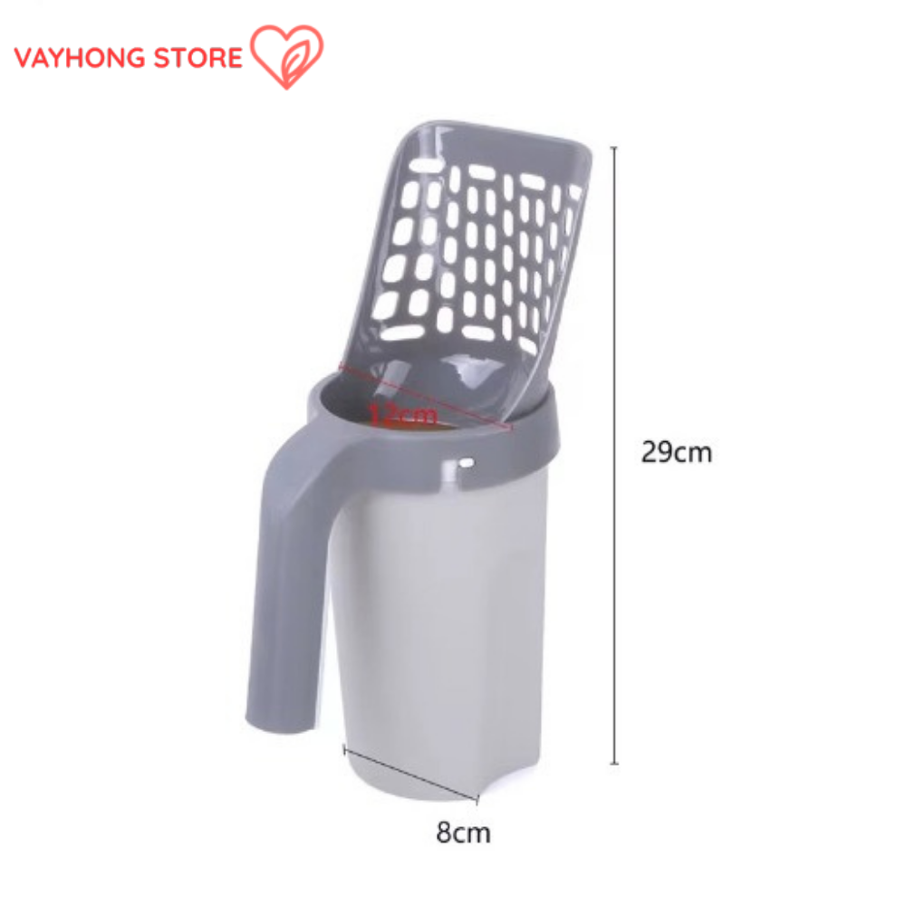CleanScoop™ – All-in-One Cat Litter Scoop with Built-in Trash Can & Filter