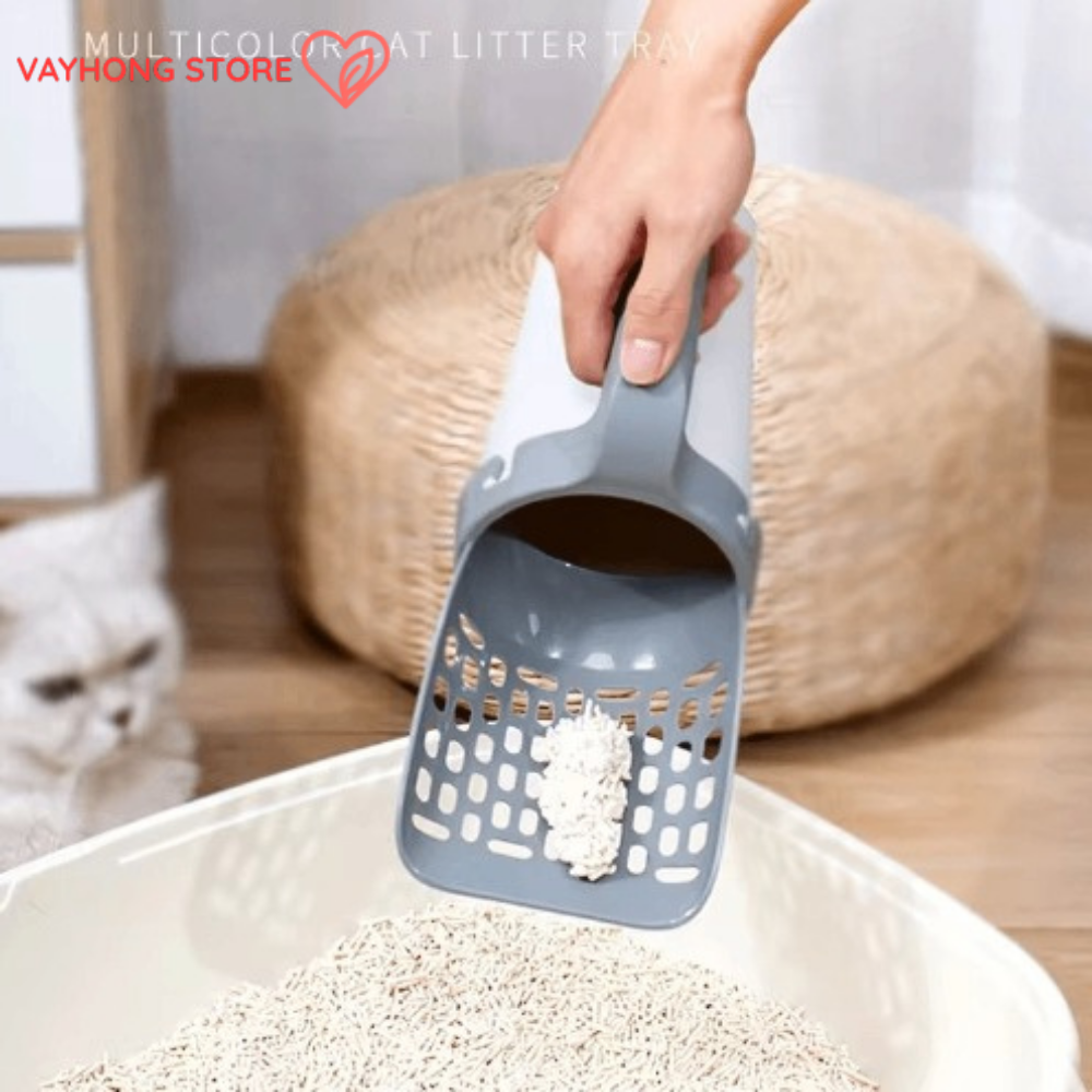 CleanScoop™ – All-in-One Cat Litter Scoop with Built-in Trash Can & Filter
