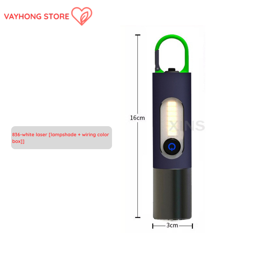 TrailBlaze™ Pro Flashlight – Multifunction Long-Range Outdoor White Laser Torch with Side Light