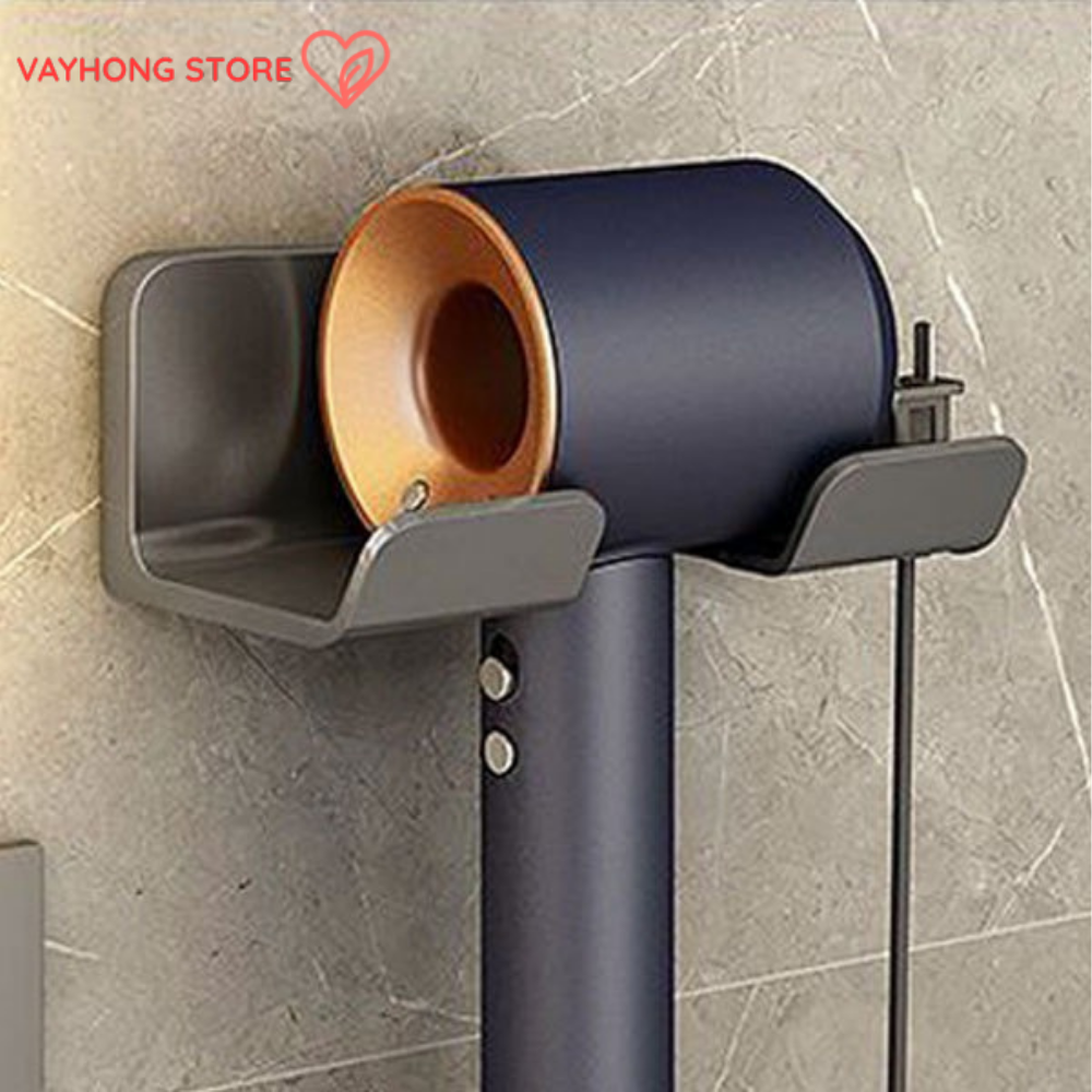 StickEase™ No-Drill Hair Dryer Rack – Multi-Functional Bathroom Organizer