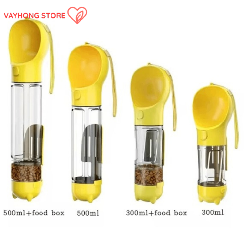 PupMate™ 3-in-1 Dog Water Bottle & Food Feeder – Hydration & Snacks On-the-Go