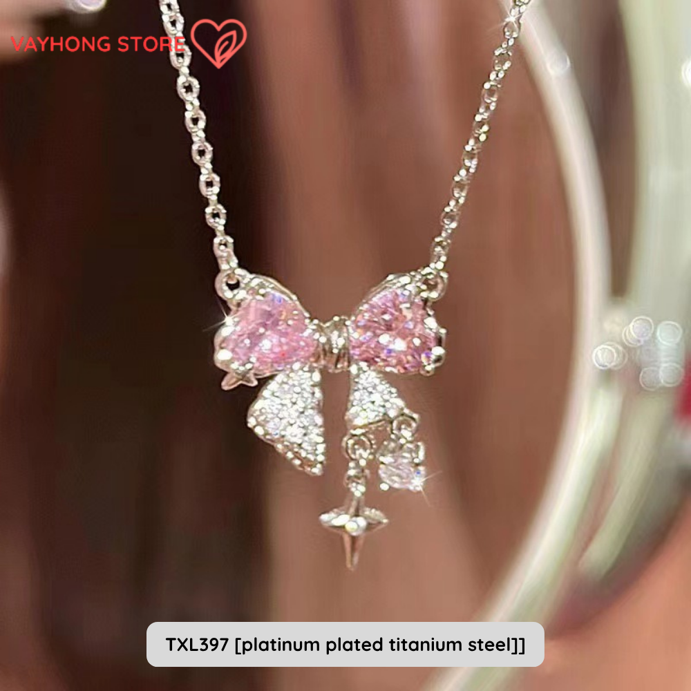 Elegantra™ – Titanium Steel Clavicle Necklace for Women | Fade-Free, High-End Elegance