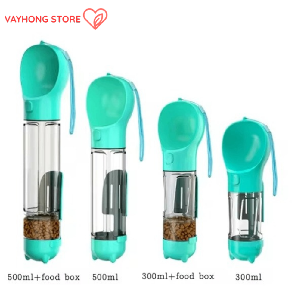 PupMate™ 3-in-1 Dog Water Bottle & Food Feeder – Hydration & Snacks On-the-Go