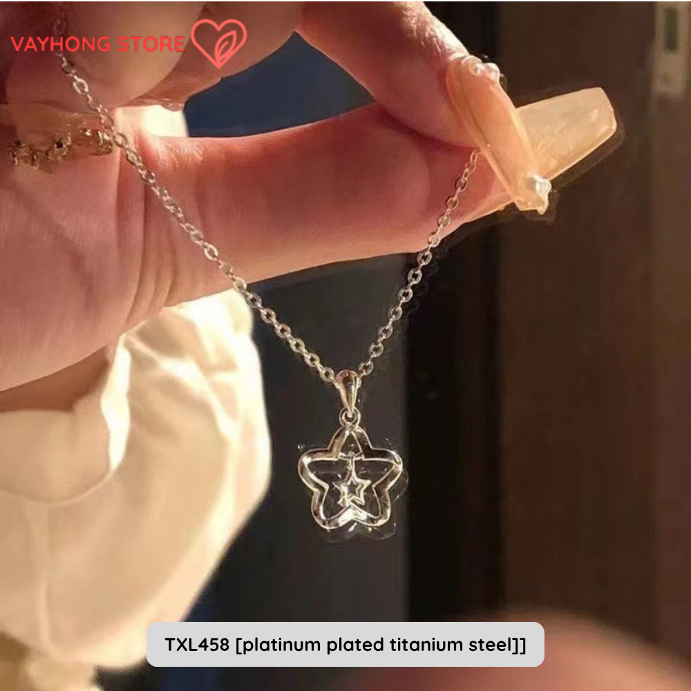 Elegantra™ – Titanium Steel Clavicle Necklace for Women | Fade-Free, High-End Elegance